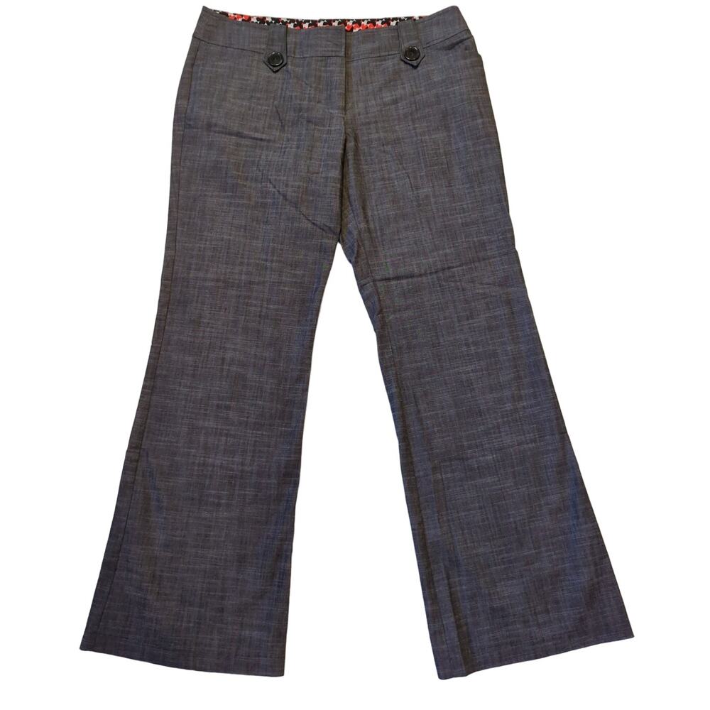 Women's Gray Wide-Leg Dress Pants